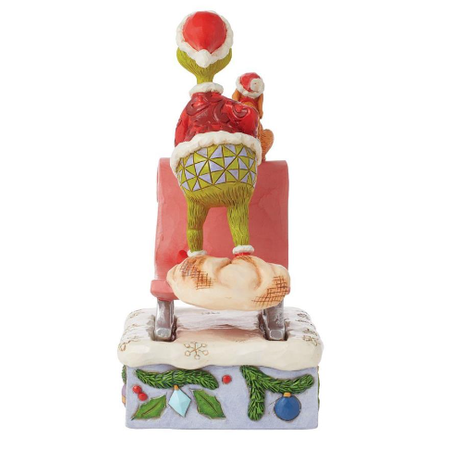 Jim Shore Jim Shore Grinch and Max on Sled Figurine