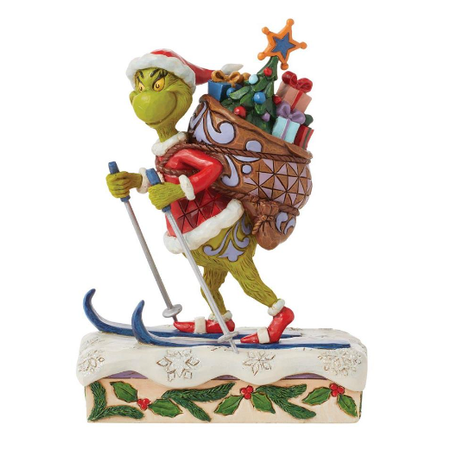 Jim Shore Jim Shore Grinch Skiing Figurine