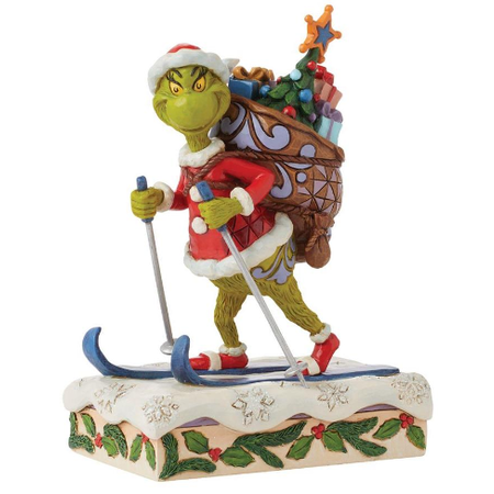 Jim Shore Jim Shore Grinch Skiing Figurine