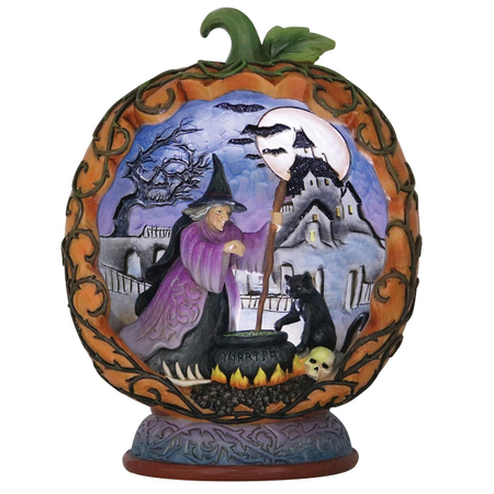 Jim Shore Jim Shore Pumpkin Diorama LED Figurine