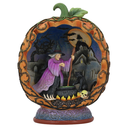 Jim Shore Jim Shore Pumpkin Diorama LED Figurine