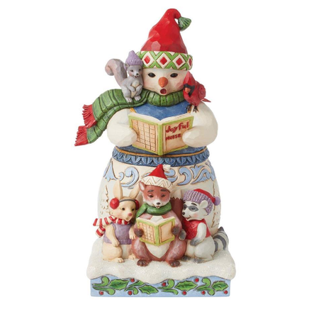 Jim Shore Jim Shore Snowman and Animals Caroling Figurine