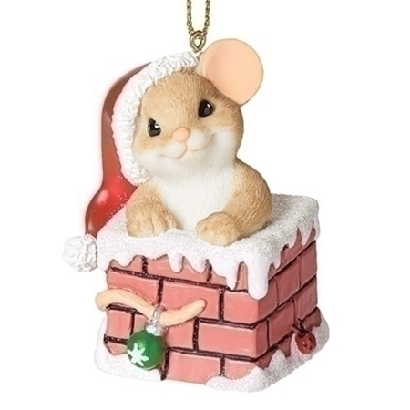 Charming Tails Charming Tails Mouse in Chimney Ornament