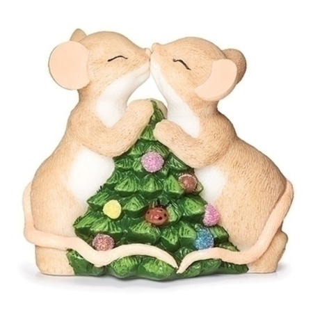 Charming Tails Charming Tails Our 1st Kiss Christmas Figurine