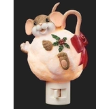 Charming Tails Charming Tails Mouse Snowball Night Light