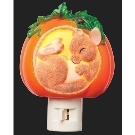 Charming Tails Charming Tails Mouse Pumpkin Night Light