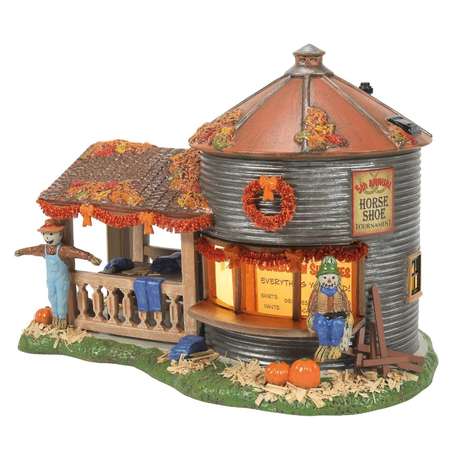 Department 56 Snow Village Halloween Make & Take Scarecrow Shack Lit Building