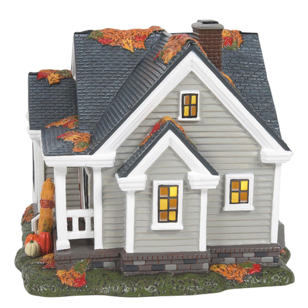 Department 56 Snow Village Halloween Gather 'Round for Thanksgiving Lit House