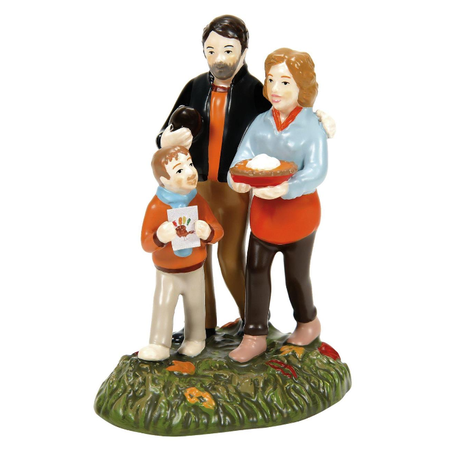 Department 56 Snow Village Halloween Touchdowns, Turkey and Pie Accessory