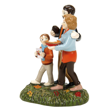 Department 56 Snow Village Halloween Touchdowns, Turkey and Pie Accessory