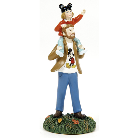 Department 56 Snow Village Halloween Visiting the Park Disney Set Accessory