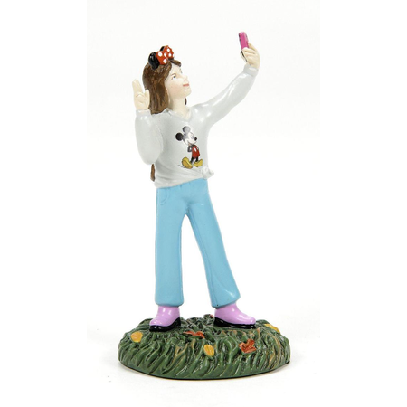 Department 56 Snow Village Halloween Visiting the Park Disney Set Accessory