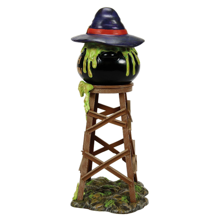 Department 56 Snow Village Halloween Witch Hollow Water Tower Accessory