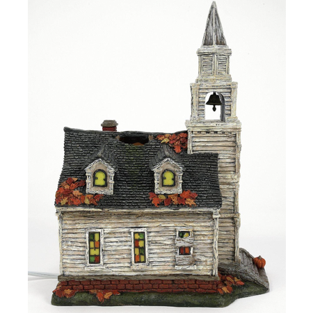 Department 56 Hot Properties Village Elvira Fallen Church of Falwell Lit Building