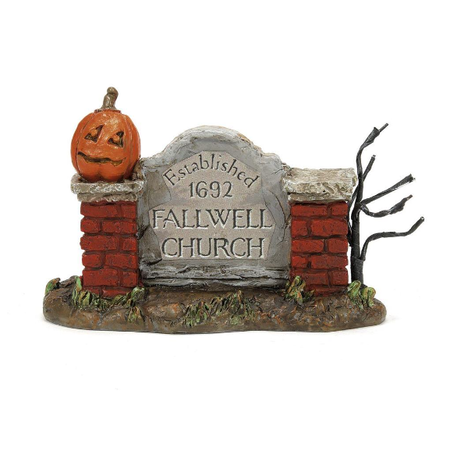 Department 56 Hot Properties Village Elvira Fallen Church of Falwell Lit Building