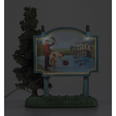 Department 56 Hot Properties Village Schitt's Creek Where Everyone Fits In Lit Accessory