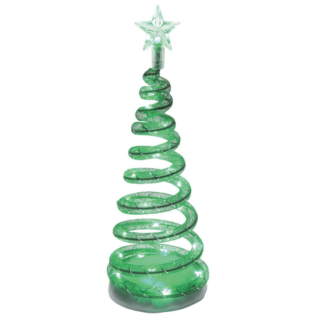 Department 56 Village Cross Product Spiralight Green LED Tree Accessory