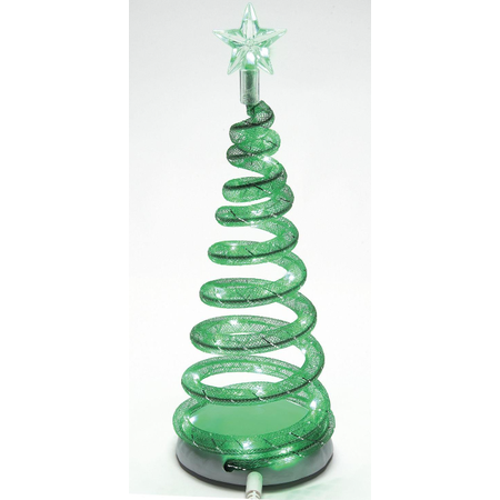 Department 56 Village Cross Product Spiralight Green LED Tree Accessory
