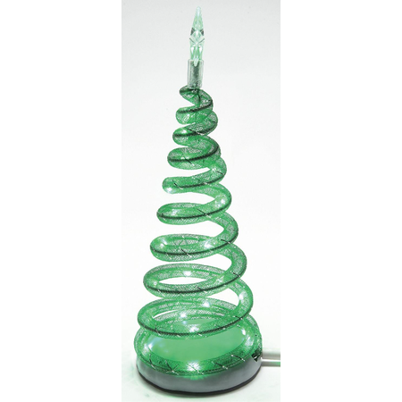 Department 56 Village Cross Product Spiralight Green LED Tree Accessory