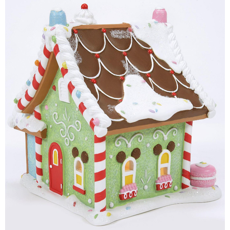 Department 56 Disney Village Mickey's Peppermint Villa Lit House