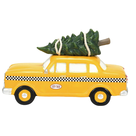 Department 56 Christmas in the City Hailing Christmas Cab Accessory