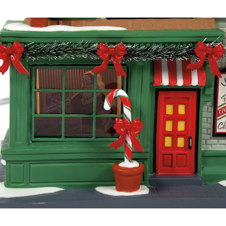 Department 56 Christmas in the City Santa's Corner Confectionary Lit Building