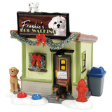 Department 56 Snow Village Frankie's Dog Walking Company Lit Building
