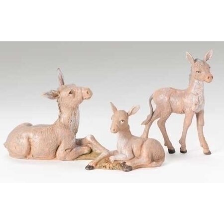 Fontanini Fontanini Donkey Family 3 Piece Set 5" Collection