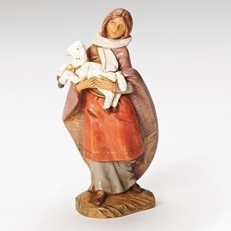 Fontanini Fontanini Emma , Shepherdess with Lamb 5" Collection
