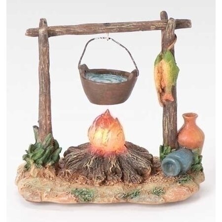 Fontanini Fontanini LED Campfire with Pot 5" Collection