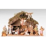Fontanini Fontanini Nativity 16 Piece Set with Italian Stable 5" Collection