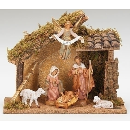 Fontanini Fontanini Nativity 6 Piece Set with Italian Stable 5" Collection