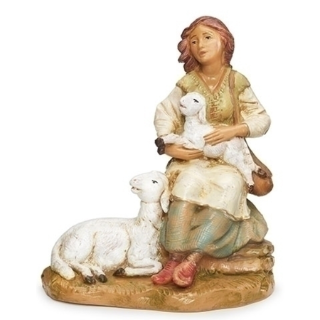 Fontanini Fontanini Nahome, Shepherdess Sitting 7.5" Collection