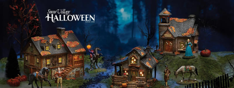 Snow Village Halloween