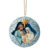 Jim Shore Jim Shore Blue and Gold Holy Family Hanging Ornament