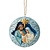 Jim Shore Jim Shore Blue and Gold Holy Family Hanging Ornament