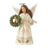 Jim Shore Jim Shore White Woodland Angel with Cardinal Figurine