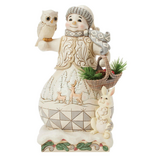 Jim Shore Jim Shore Woodland Snowman with Basket Figure