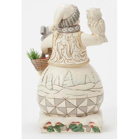 Jim Shore Jim Shore Woodland Snowman with Basket Figure