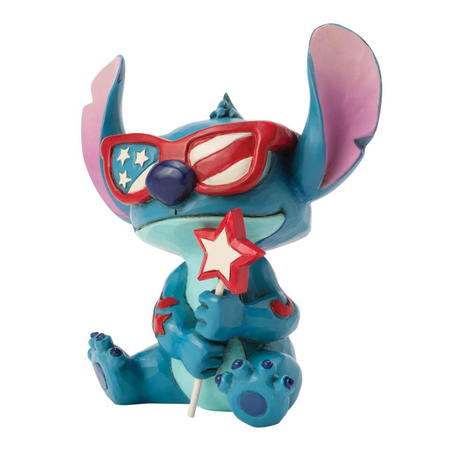 Jim Shore Jim Shore Patriotic Stitch Disney Mini Figurine