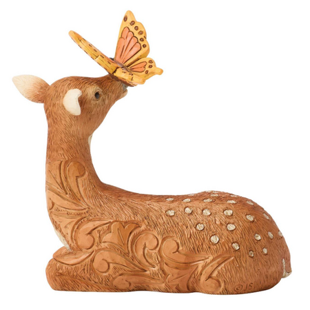 Jim Shore Jim Shore Deer with Butterfly Figurine