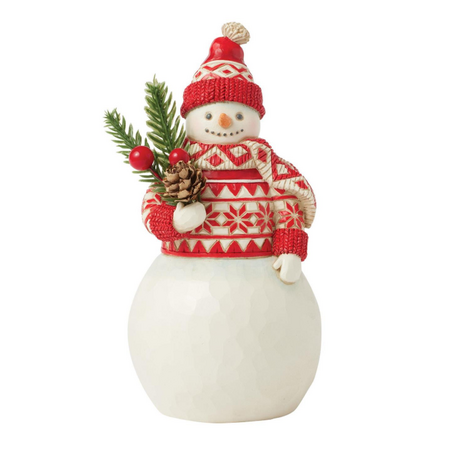 Jim Shore Jim Shore Nordic Noel Snowman Evergreen Figurine