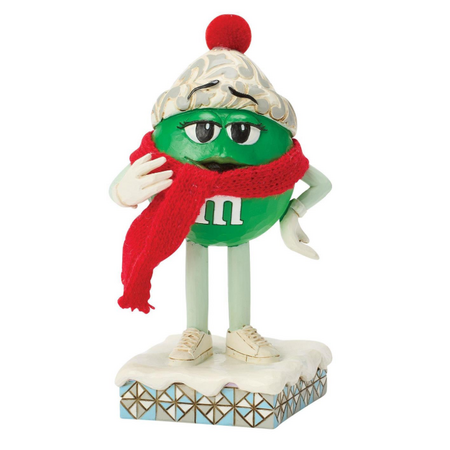 Jim Shore Jim Shore M&M's Green Character with Scarf Figurine