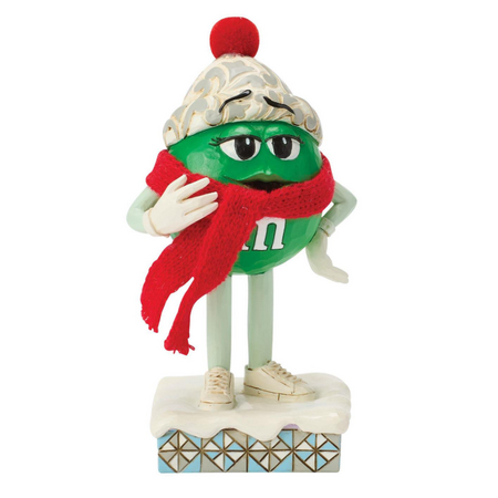 Jim Shore Jim Shore M&M's Green Character with Scarf Figurine