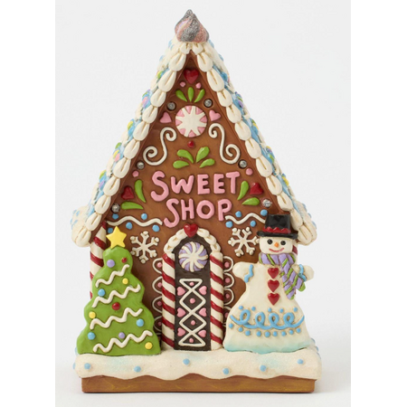 Jim Shore Jim Shore Gingerbread LED Sweet Shop Figurine