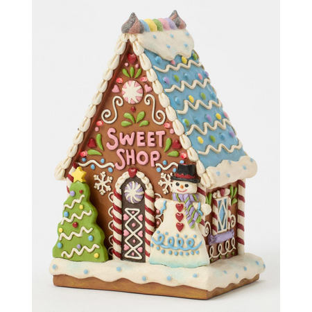 Jim Shore Jim Shore Gingerbread LED Sweet Shop Figurine