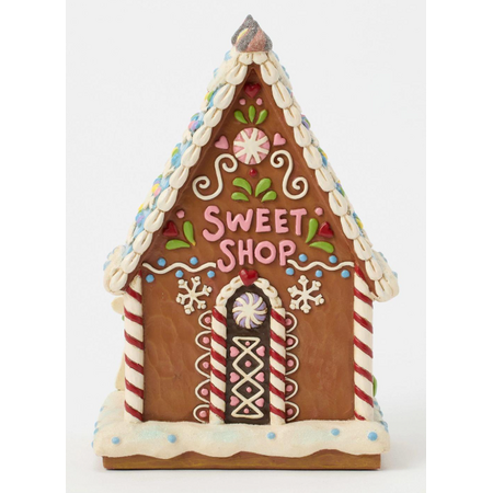 Jim Shore Jim Shore Gingerbread LED Sweet Shop Figurine