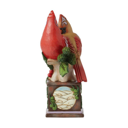 Jim Shore Jim Shore Cardinal Pair on Pedestal Figurine