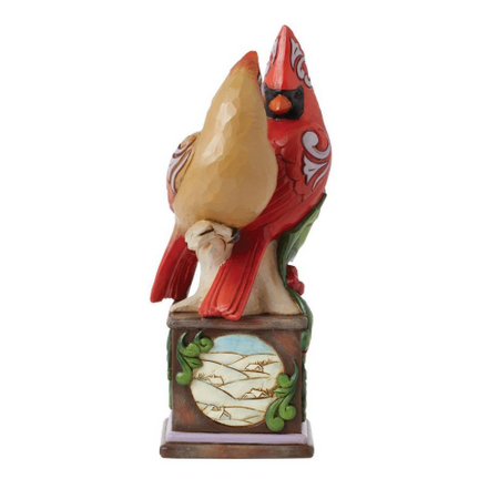 Jim Shore Jim Shore Cardinal Pair on Pedestal Figurine