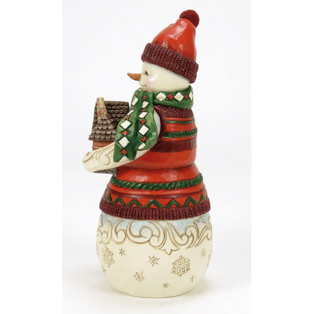 Jim Shore Jim Shore Christmas at Lodge Snowman Figurine